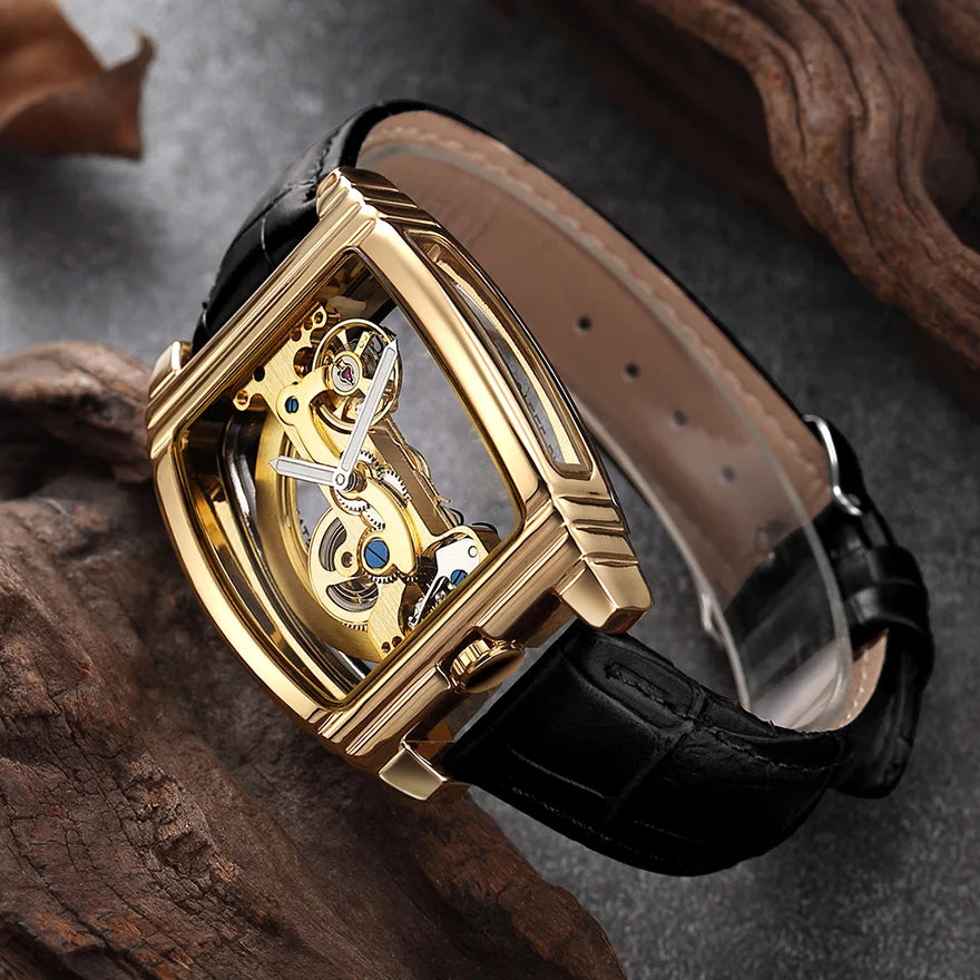 Transparent Turbillon Automatic Watch