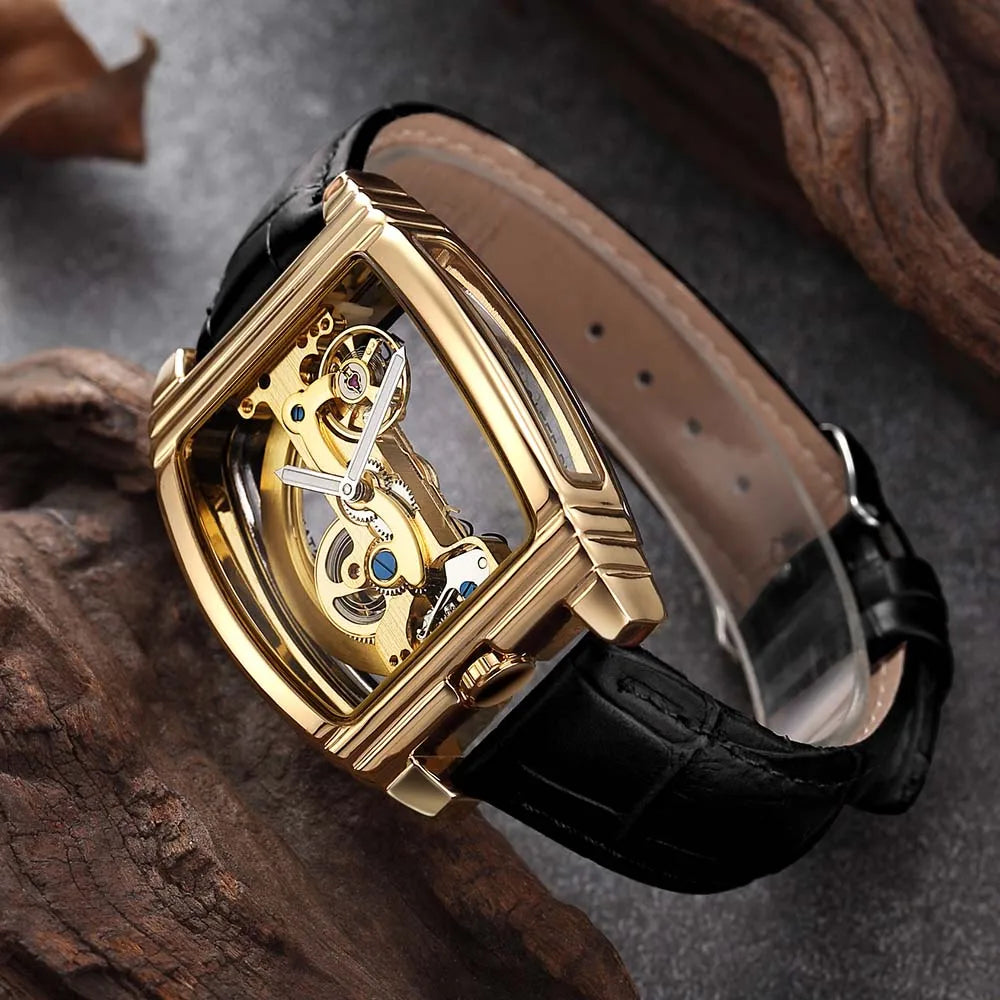 Transparent Turbillon Automatic Watch