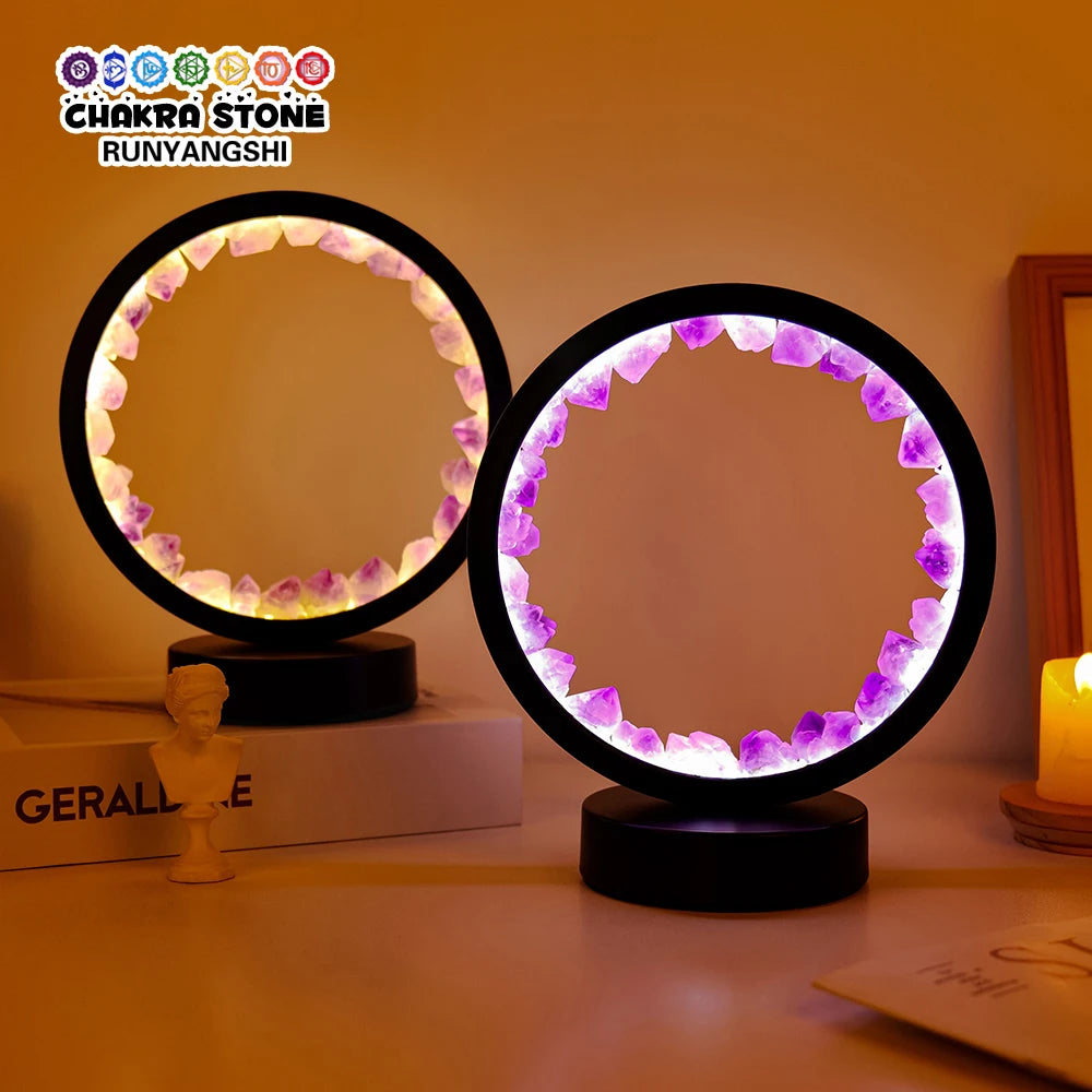 Illuminated Gemstone Crystal Décor