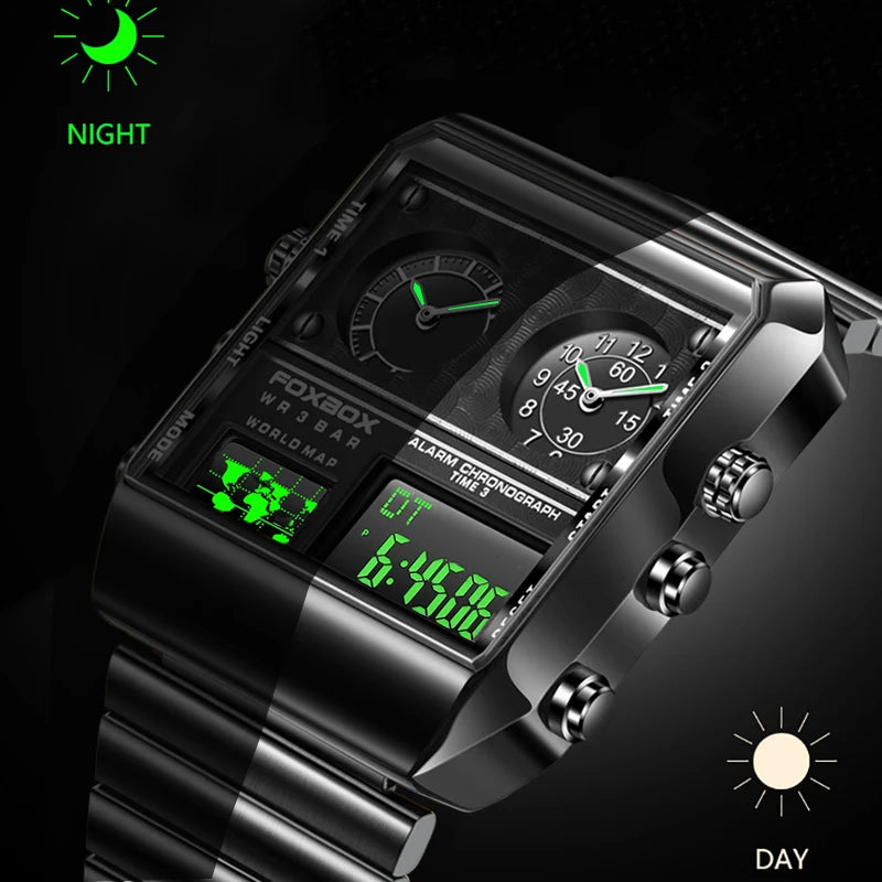FOXBOX Dual Display Watch