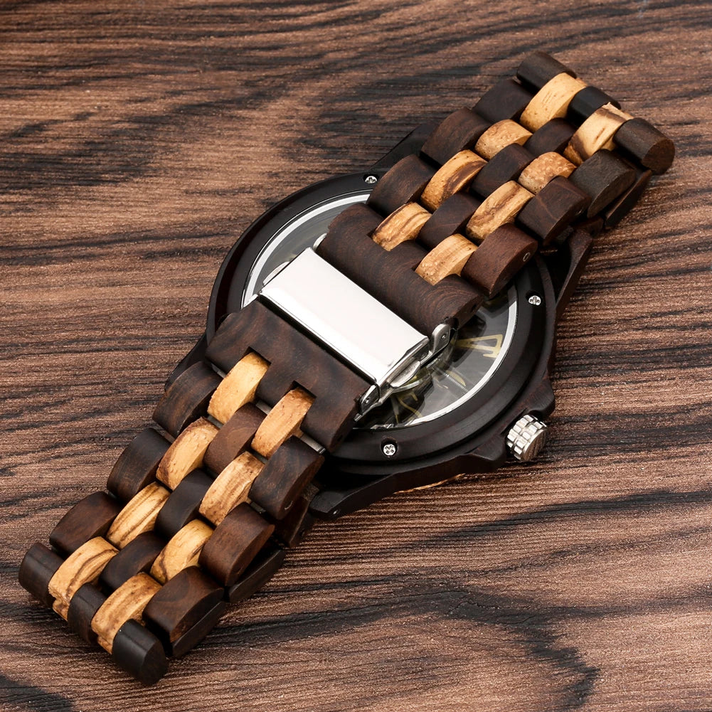 Transparent Hollow Wooden Watch