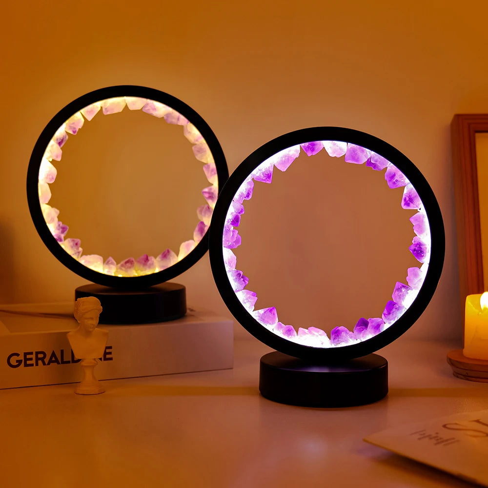 Illuminated Gemstone Crystal Décor